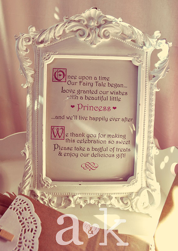 Personalised Lolly Buffet framed message