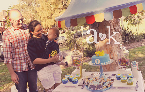 Henry's Blue Little Prince Themed 1st Birthday Dessert Buffet by A&K