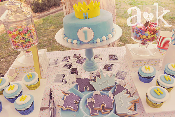 Henry's Blue Little Prince themed Dessert Buffet by A&K.